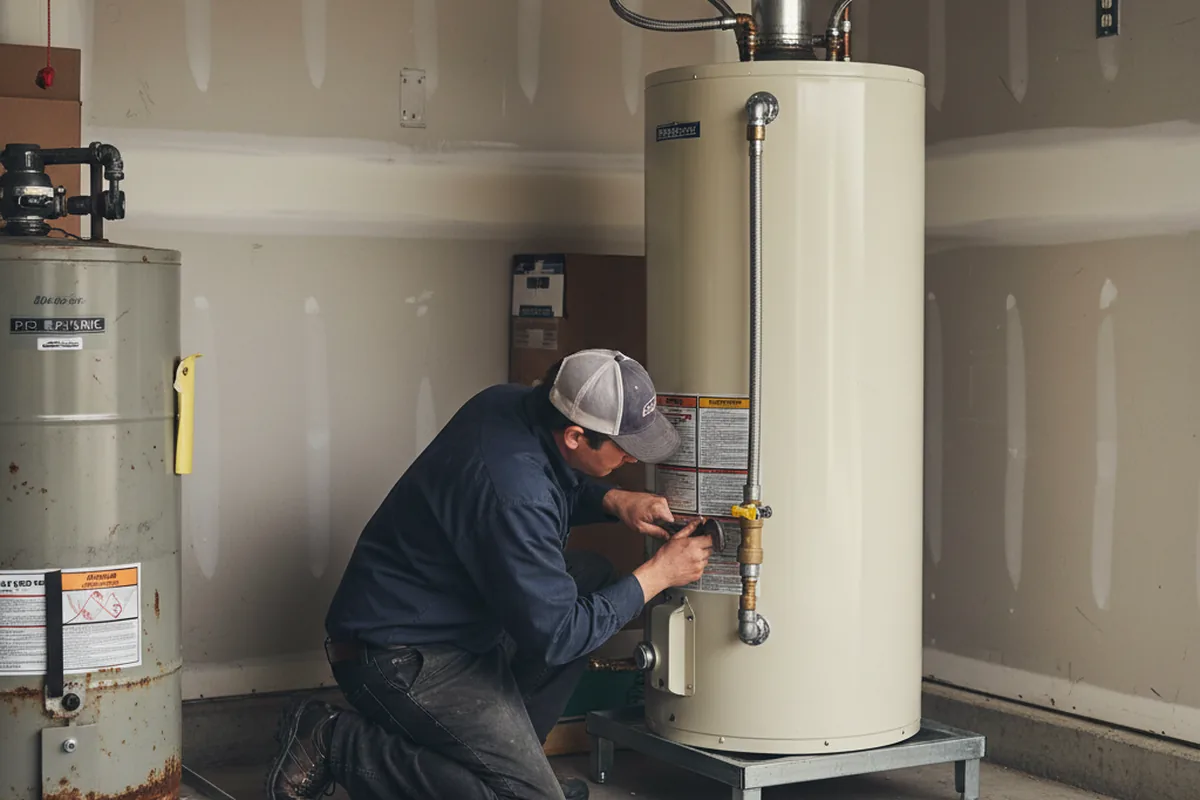 Water heater and shutoff valve replacement in Garibaldi